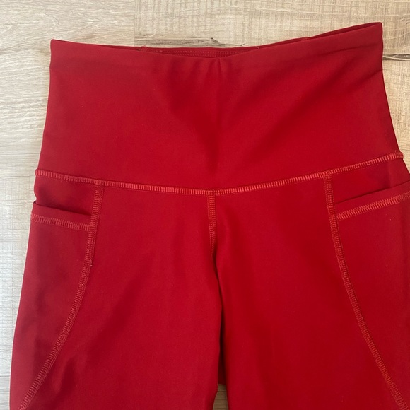 Old Navy red leggings! very soft and stretchy:) - Picture 3 of 6